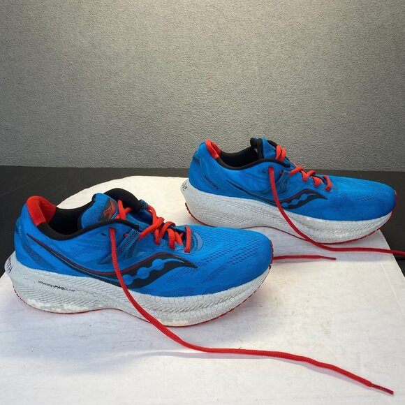 Saucony Triumph 20 Blue ‎ PWRRUN+ Women's Running shoes,Size 9,Athletic Shoes - Picture 1 of 15
